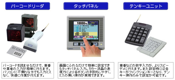 CFカード対応 タッチパネル型 トラックスケール用ウェイング 